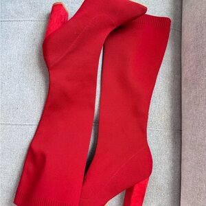 Red Cuccoo slip on booties